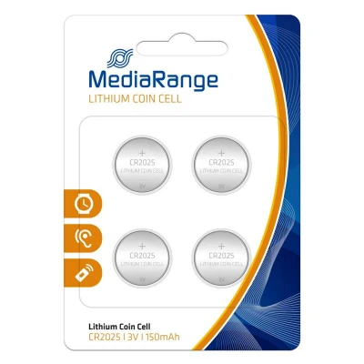 Abbildung von MEDIARANGE Lithium Knopfzellen CR2025 4 Stück