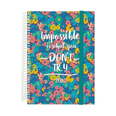 Abbildung von Finocam Terminkalender 2022 Tagesplaner, von Januar bis Dezember (12 Monate) E10 155x212 mm Spirale Design Collection Impossible Internationale