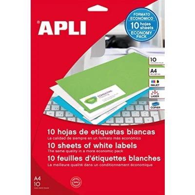 Abbildung von APLI Permanent Klebstoff 10 hojas weiß