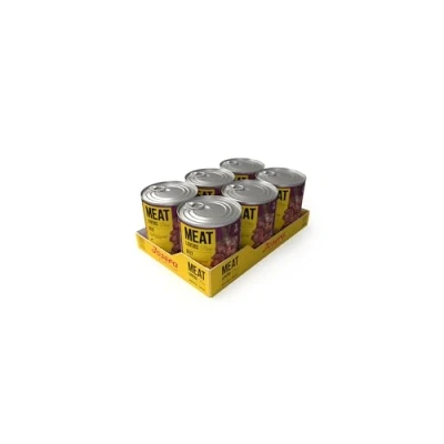 Abbildung von Josera Meat Lovers Pure Beef Nassfutter für Hunde hoher Fleischanteil getreidefrei saftiges Rindfleisch, leckere Brühe und Mineralstoffe Alleinfuttermittel 6 x 400 g