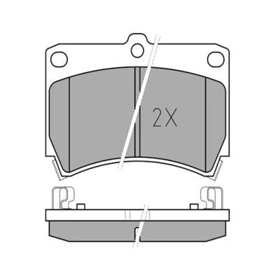 Abbildung von MEYLE 025 216 5415/W Bremsbelagsatz ORIGINAL Quality Vorderachse mit akustischer Verschleißwarnung Anti Quietsch Blech MAZDA: Demio Station Wagon