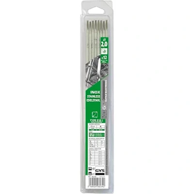 Abbildung von GYS 12 Edelstahl Elektroden 316 L Durchmesser 2,0 mm Blister, 1 Stück, 082359