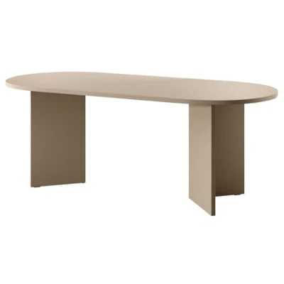 Abbildung von Selsey Esstisch Esszimmertisch Tisch Oval 90 x 204 cm Küchentisch OVO Cappuccino