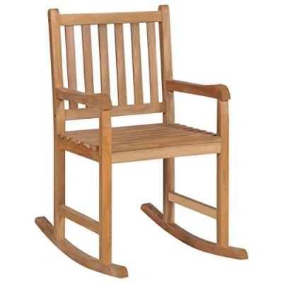 Abbildung von vidaXL Teak Massiv Schaukelstuhl Gartenstuhl Schwingsessel Gartenmöbel Stuhl
