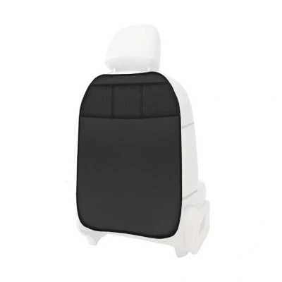 Abbildung von L &amp; P Car Design Auto Rückenlehnentasche Rückenlehnenschutz Sitzschoner aus Kunstleder in schwarz Kinder (1 Stück), mit 3 Taschen