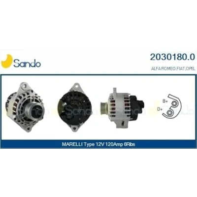 Abbildung von SANDO 2030180.0 Lichtmaschine 12V 120A OPEL: Zafira B, Astra H Caravan, Vectra C FIAT: Grande Punto Schrägheck, Croma II Kombi