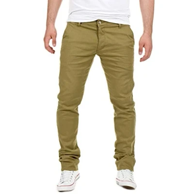 Abbildung von Yazubi Chino Hose Herren Dustin Männer Chinohose by Yzb Jeans Baumwoll Chinojeans, Grün (Dusky Green 4R170517), W31/L30