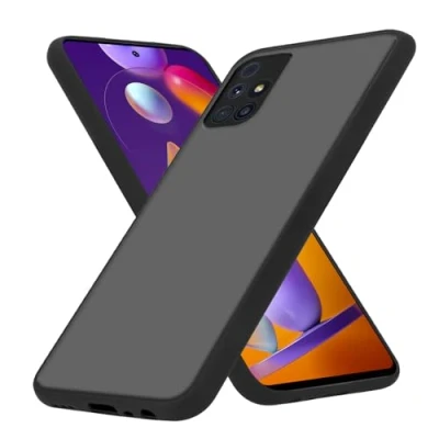 Abbildung von Cadorabo Hülle kompatibel mit Samsung Galaxy M31s Schutzhülle TPU Silikon Case Hybrid Matt Design Anti Rutsch Slim Kratzfest Weiche Gummi Rundumschutz für in Transparent