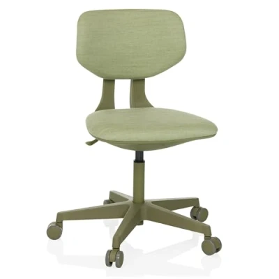Abbildung von hjh OFFICE Drehstuhl Kinderdrehstuhl KID COLORE Stoff ohne Armlehnen (1 St), Kinder Bürostuhl mitwachsend, ergonomisch