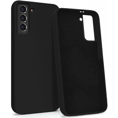 Abbildung von MyGadget Hülle für Samsung Galaxy S21 Plus Gummierte Handyhülle [ 3 Layer Struktur ] Schutzhülle mit Soft Inlay &amp; Hardcase Cover außen Schwarz