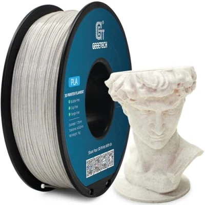 Abbildung von GEEETECH PLA Filament 1.75mm, 3D Drucker Marmor Braun, 1kg Spool