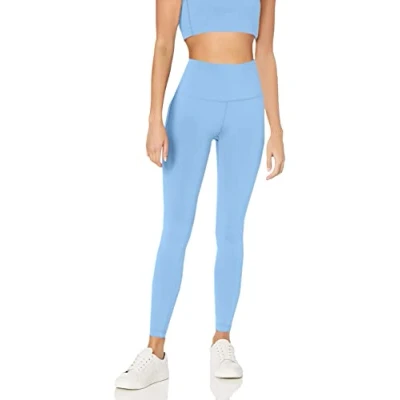 Abbildung von Amazon Essentials Damen Active Sculpt Workout Athleisure Leggings mit hohem Bund in voller Länge (erhältlich Übergrößen), Französisch Blau, XL