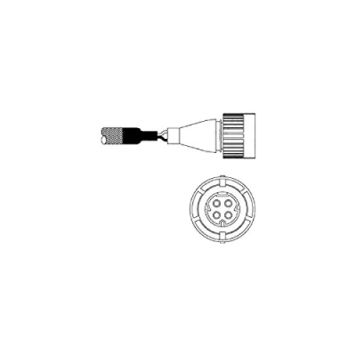 Abbildung von DELPHI ES10986 12B1 Lambdasonde Fingersonde, beheizt BMW: 3 Limousine, 5 Cabrio