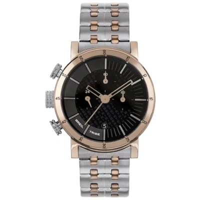 Abbildung von Breil Herren Armbanduhr Lil Tribe in der Farbe Schwarz mit Edelstahlarmband, Gehäusedurchmesser: 43 mm, EW0527