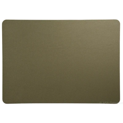 Abbildung von ASA Tischset Lederoptik rough olive 46 x 33 cm