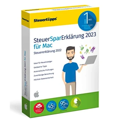 Abbildung von SteuerSparErklärung 2023 Mac Version: Schnell &amp; einfach zur Steuererklärung 2022