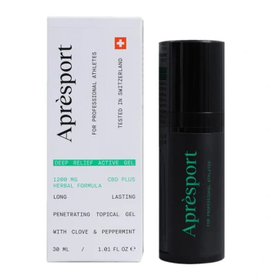 Abbildung von Aprèsport Deep Relief Active Gel CBD plus Herbal Formular 30 ml