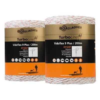 Abbildung von Weidezaunseil Vidoflex 9 Plus cord weiß, 200m, Gallagher