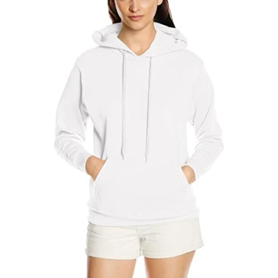 Abbildung von Fruit of the Loom Damen Kapuzenpullover Classic, Weiß , M