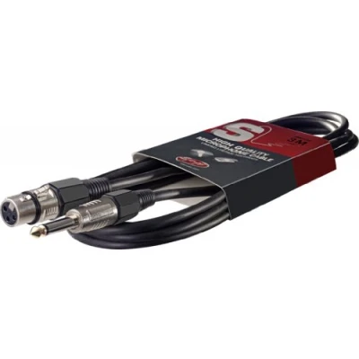 Abbildung von Stagg Standard Mikrofonkabel (XLR/Telefonstecker, 3 m)