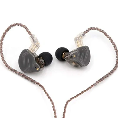 Abbildung von LINSOUL KZ ZSN Pro Dual Treiber 1BA + 1DD Hybrid Metall Ohrhörer HiFi In Ear Monitor mit abnehmbares versenktes 2Pin Kabel, Zin Legierungspanel(Schwarz,Ohne Mikrofon)