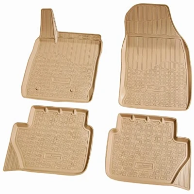 Abbildung von RECAMBO F 8430 Fußmattensatz Gummi vorne und hinten 4 beige Maßgefertigt FORD: Ecosport Mk2