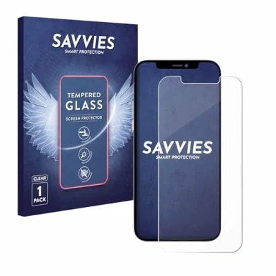 Abbildung von Savvies Panzer Schutz Glas für Apple iPhone 12 Pro Max 9H Hartglas, Anti Fingerprint, Displayschutz