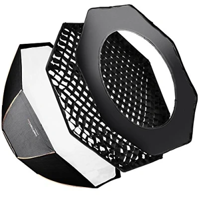 Abbildung von Walimex Pro Octagon Softbox PLUS Orange Line 213 cm Durchmesser für Aurora/Bowens