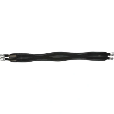 Abbildung von Horka Sattelgurt Wave Schwarz/Silber 110cm
