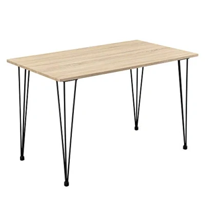 Abbildung von en.casa Esstisch, »Kiel« Tisch mit Hairpin Legs Eiche Optik