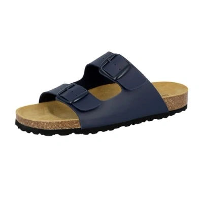 Abbildung von LICO Pantolette flach, Herren, Größe: 46, Marine Schuhe