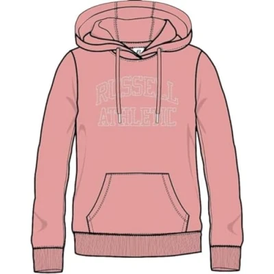 Abbildung von RUSSELL ATHLETIC A21092 CE 628 Pullover Hoody Sweatshirt Damen Candlelight Peach Größe M