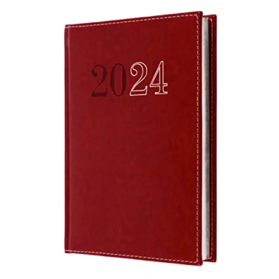 Abbildung von Collins Debden Chelsea 2024 Terminplaner A5 Tag pro Seite Business Planer Planner und Organizer Januar bis Dezember Täglich Rot ND54.15 24