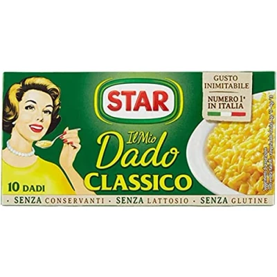 Abbildung von 6x Star brodo Manzo Brühe Flüssigkeit Rindfleisch an Geschmack Fertiggerichte 1Lt + 4x classico dado Suppenwürfel
