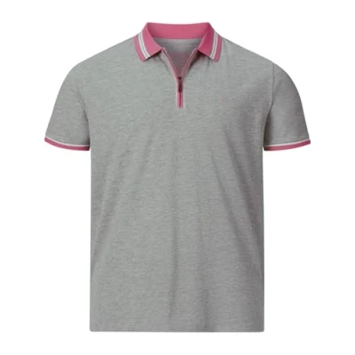 Abbildung von Charles Colby EARL PAT Poloshirt, Herren, Größe: Large, Hellgrau melange