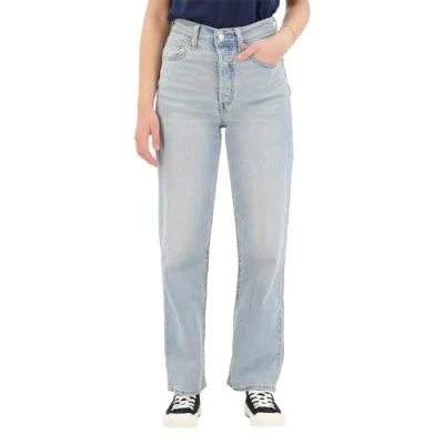 Abbildung von Levi&#039;s Damen Ribcage Straight Ankle Dark Indigo Flat Finish, Cool Blue Popsicle, 23W / 27L
