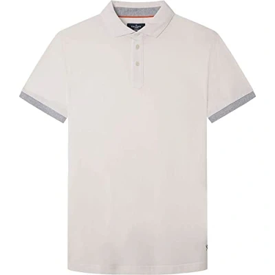 Abbildung von HACKETT LONDON Herren Spaded Placket Polo Polohemd, weiß, S
