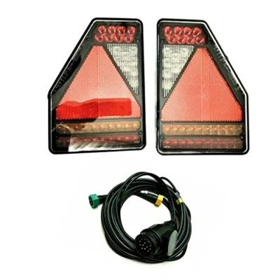 Abbildung von MelTruck® 2x 5 functional Led Rückleuchte Anhänger Bajonet Control Box Canbus Kabel 7m