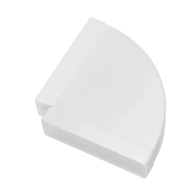 Abbildung von 220x55mm Kanalbogen 90 Horizontal für Flachkanal Lüftungssysteme. Abluftkanal oder Zuluftkanal. Winkel Abluftrohr Luftkanal