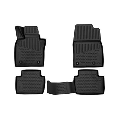 Abbildung von Element Fußmatten Gummimatten für Designed for Mazda CX 30 2019 &gt; 4 TLG shwarz ajustement mesuré au Laser personnalisé