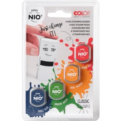 Abbildung von COLOP Ersatzkissen für Little NIO, zu 4 Stk. im Set. Farbsortiment: rot, gelb, grün, dunkelblau