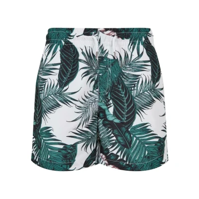 Abbildung von Urban Classics Badeshorts für Kinder, Größe: 110/116, Palm leaves aop
