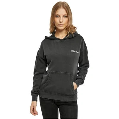 Abbildung von Urban Classics Small Embroidery Kapuzenpullover, Damen, Größe: XXL, Black