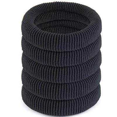 Abbildung von 50 Stück Haarband Mädchen Haargummis ZWOOS Nichtmetall Elastisch Zopfband für Dicke Schwere Lange und Lockige Haare