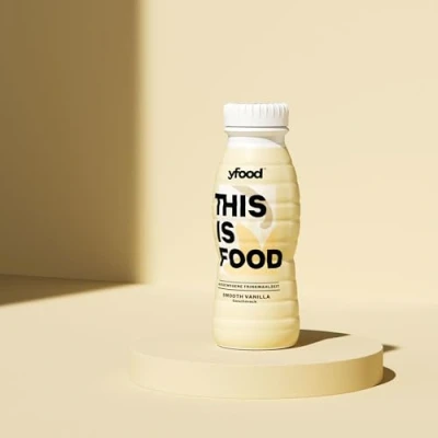 Abbildung von yfood Drink Smooth Vanilla, Leckere Trinkmahlzeit für unterwegs, THIS IS FOOD Drink, 23g Protein, 26 Vitamine und Mineralstoffe, 16 x 330ml, Geschmack Vanille, inkl. 4,00 Pfand