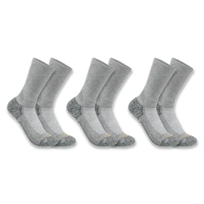 Abbildung von Carhartt Herren Force® Mittelschwere Crew Socken, 3 Paar, Anthrazit, XL