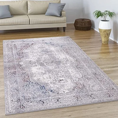 Abbildung von Paco Home Teppich &quot;Calabria 581&quot;, rechteckig, Kurzflor, Orient Optik, Vintage Design