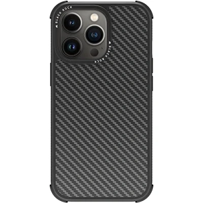 Abbildung von Black Rock Hülle Carbonhülle Robust Case Real Carbon Passend für Apple iPhone 13 Pro I Karbon Handyhülle, Fiber Cover (Carbon Schwarz)