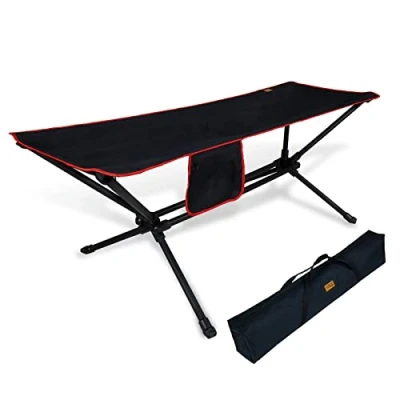 Abbildung von CCLIFE Camping Hängematte mit Gestell Outdoor 4,5kg leicht, 200KG Tragkraft, ultraleichte Tragetasche