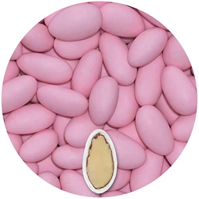 Abbildung von EinsSein 0,5kg Hochzeitsmandeln Gracile midi rosa matt Mandeln Hochzeit Zuckermandeln Bonboniere Confetti Badem sekeri Gastgeschenk Zucker Taufmandeln